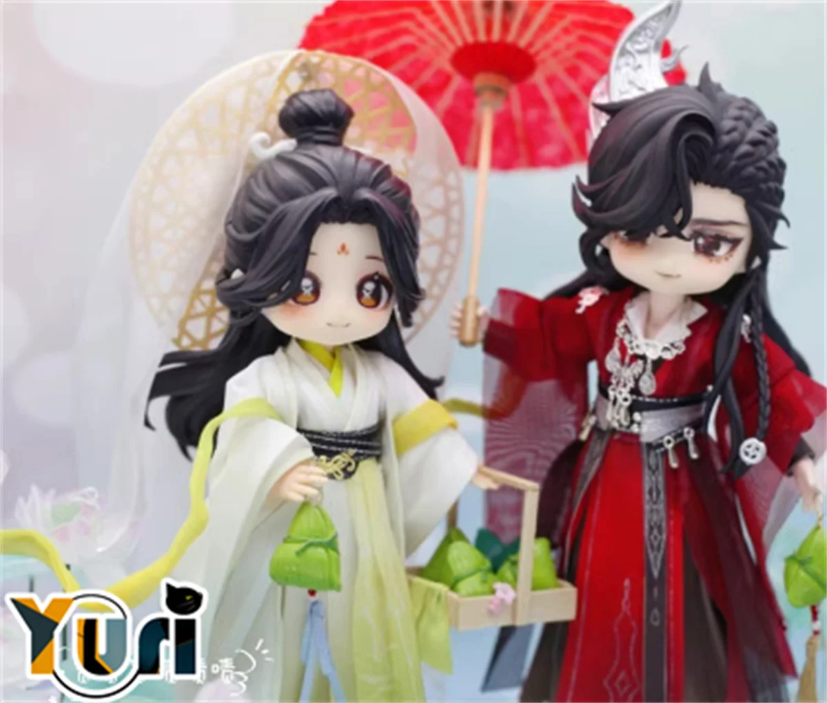 Anime Tian Guan Ci Fu TGCF Comics Xie Lian Hua Cheng Handmade OB11 OB22 1/12 BJD Hair Wig Detachable Game Cosplay Cute Props