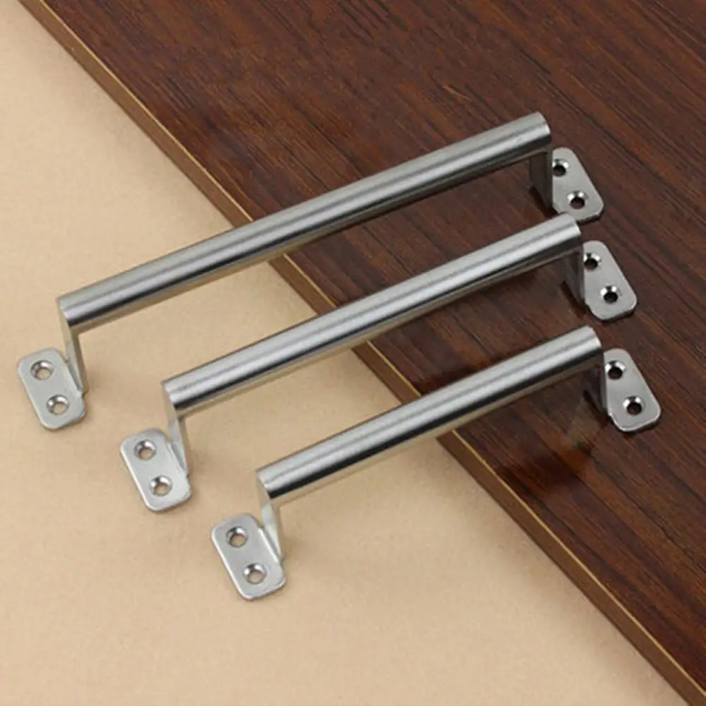 

Stainless steel refrigerator wooden door handle wall mounted cabinet door drawer modern minimalist handle Woodworking homedecor