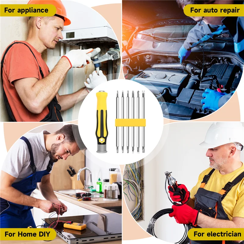 

12 In 1 Multi-Function Household Screwdriver Set Screwdriver Special-Shaped Phillips Double Head Torx Screwdriver-New