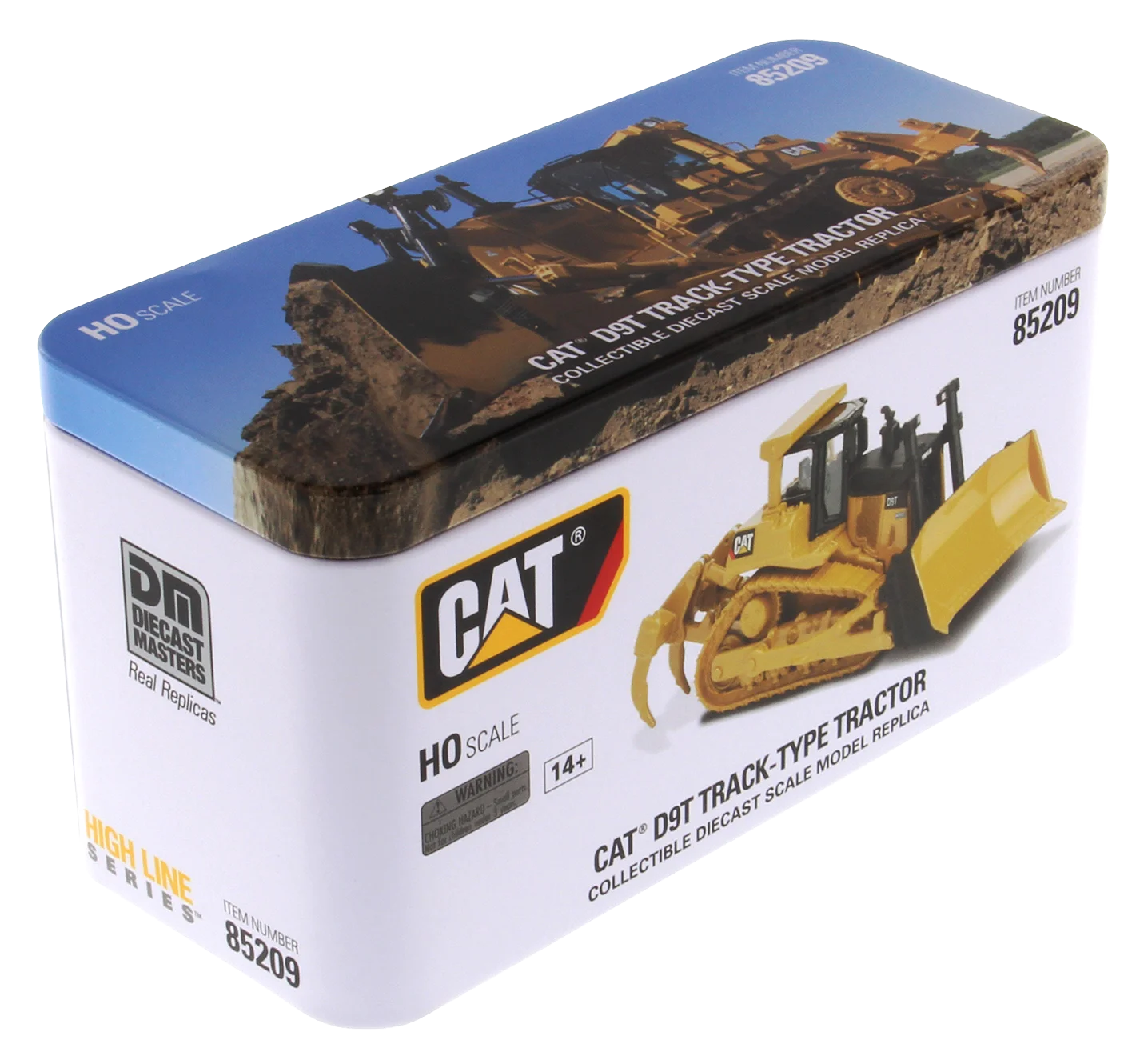 Carter Die-casting Bulldozer Model 1:87 Scale CAT D9T Simulation Alloy Construction Machinery Vehicle Collection Toy Car