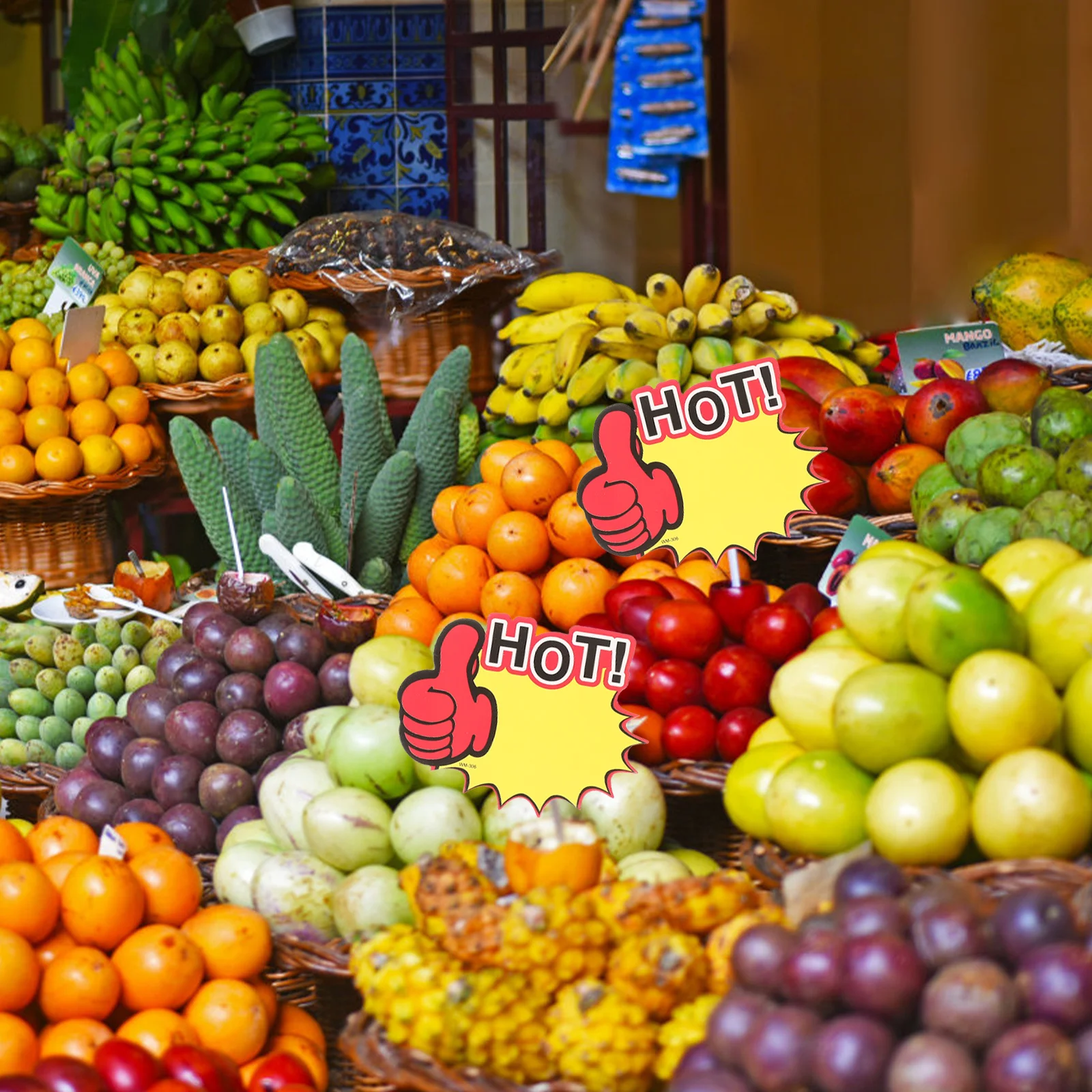 

200 шт. этикетки с отображением цен для фруктов, овощей и мяса, прозрачные напечатанные розничные ценники, гладкие, безопасные для ежедневного использования в магазине