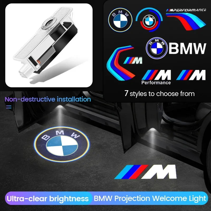 LED Logo Laser Projector Light Door Welcome light For BMW M2 M3 M4 M5 M6 M E60 E61 F07 F10 F18 F12 E46 E90 E60 F10 E92 E91 x3 x4