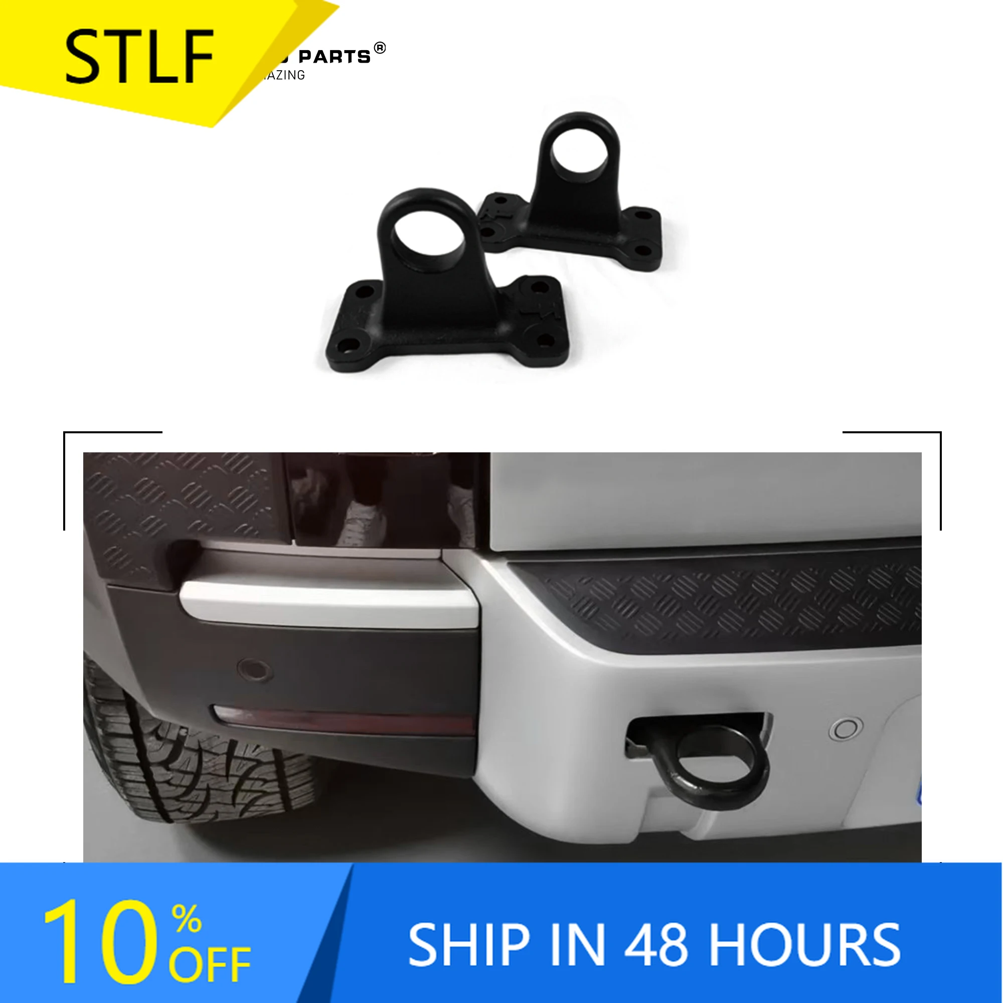 

Автомобильный пикап, багажник, крепеж, якорь, грузовое кольцо, крючок, зажим, стальная черная буксировочная вешалка, фиксированный буксирный крюк для деталей Defender