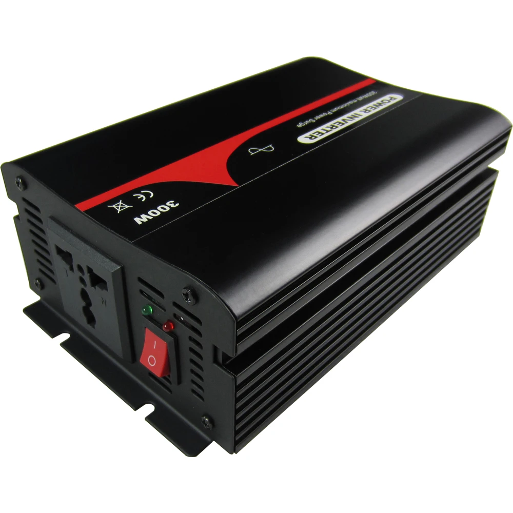 

300VA/300W Single Phase Pure Sine Wave Inverter 12V 24V 48V DC TO 100~120VAC, 220~240VAC Output Industrial Frequency, fun cool
