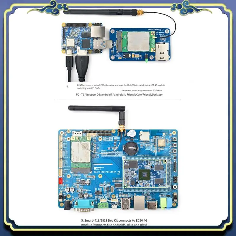 Portable M.2 Dual-Band Wifi Module Full Netcom 4G LTE Wireless Communication Module EC20 Durable Easy To Use -A