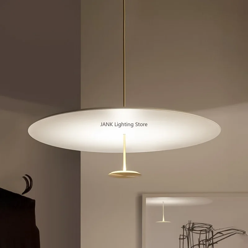 Designer Minimalist Pendant Lamps Gold Black Suspension Luminaire Hanging Lamp For Living Room Ring Lights