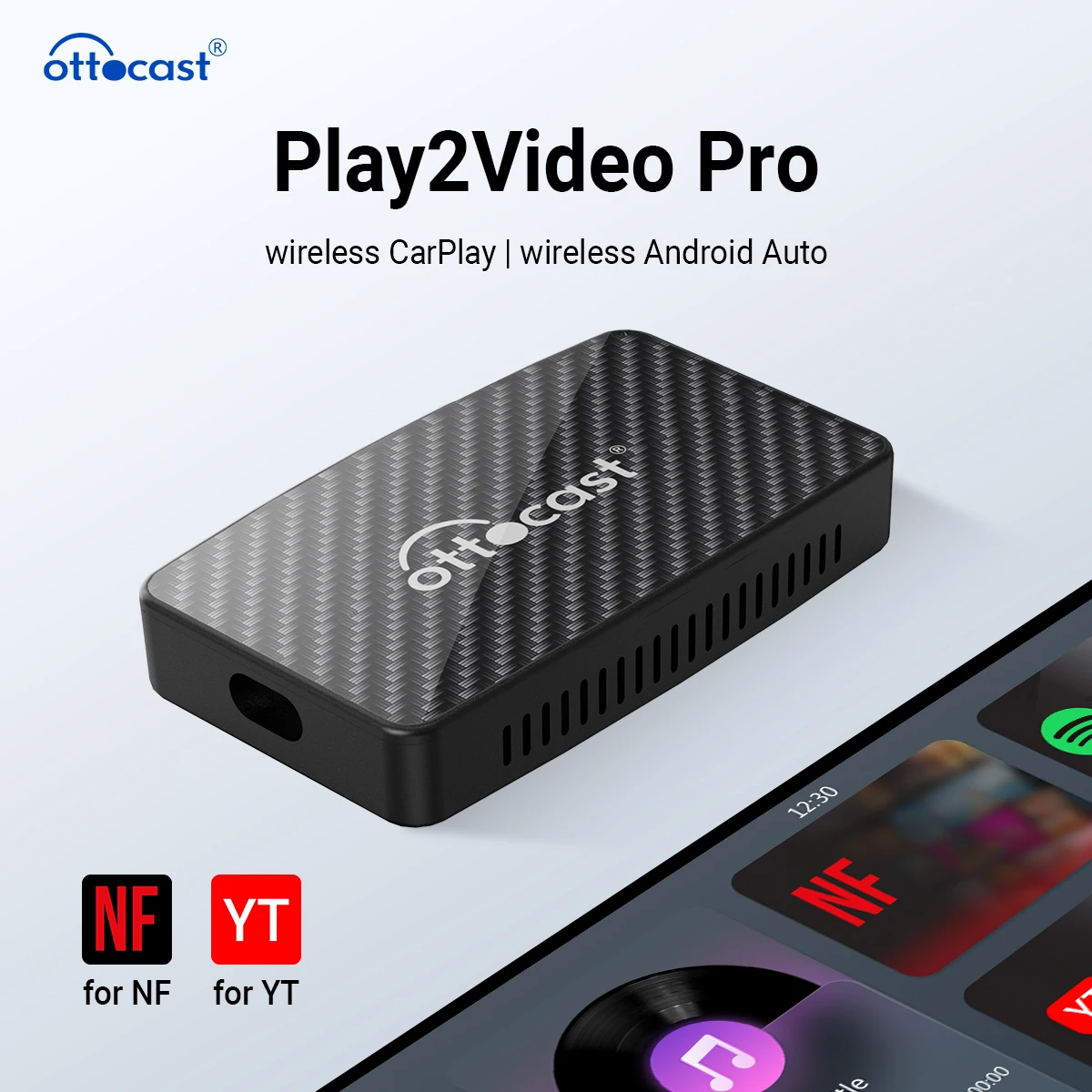 

Play2Video Pro CarPlay Android Auto Wireless Car Intelligent Systems TV Box for Netflix Spotify Vehicle Supplies 2024