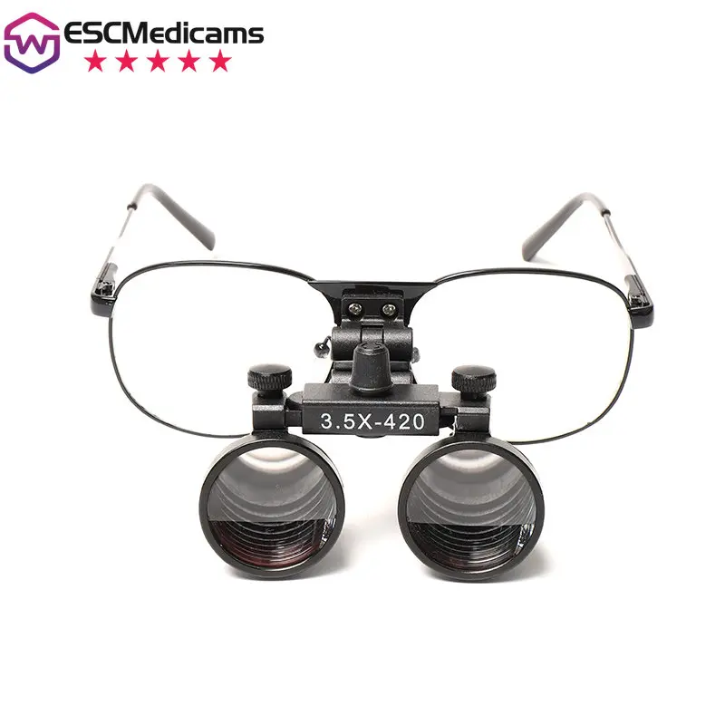 

3.5X 2.5X Head Wearing Dental Loupe Ultralight Binocular Magnifier Goggle Dentist oupes metal frame N13 20 Dropship