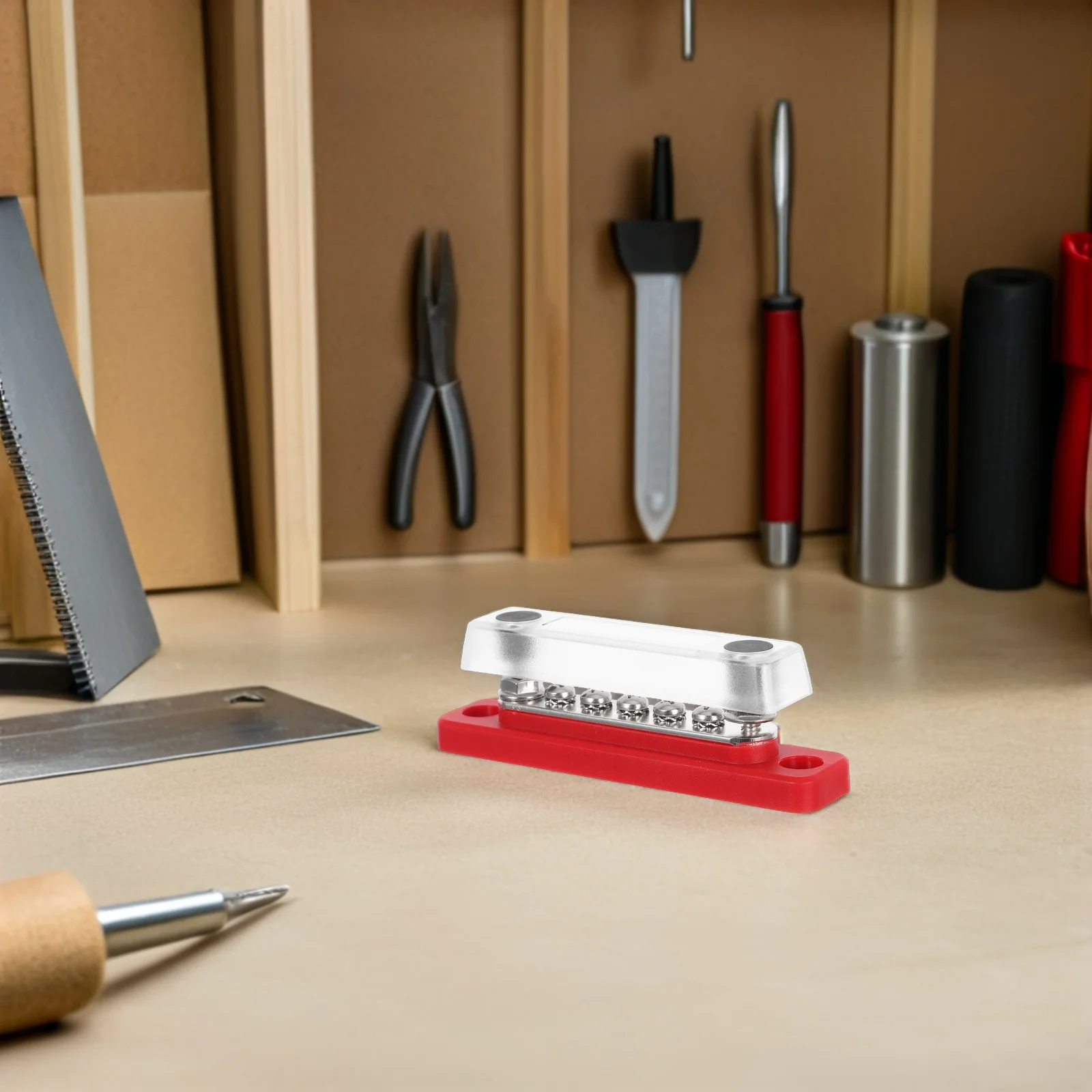 

5-Way Rv Power Distribution Terminal Block Marine Busbar High Current Screw Terminal for Boat Solar Wiring