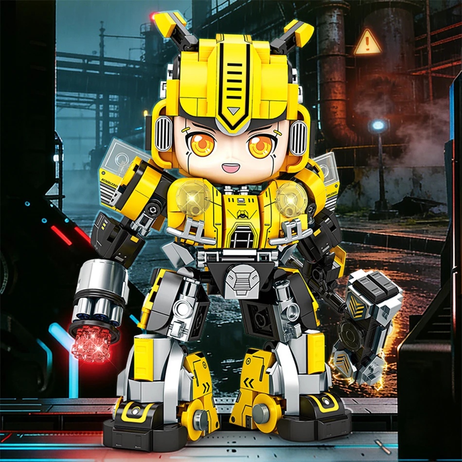 MOC Technical Mecha Robot Building Blocks Educational DIY Assembly Kit For Kids Mech Warrior Model Toy Gifts Desktop Home Decor