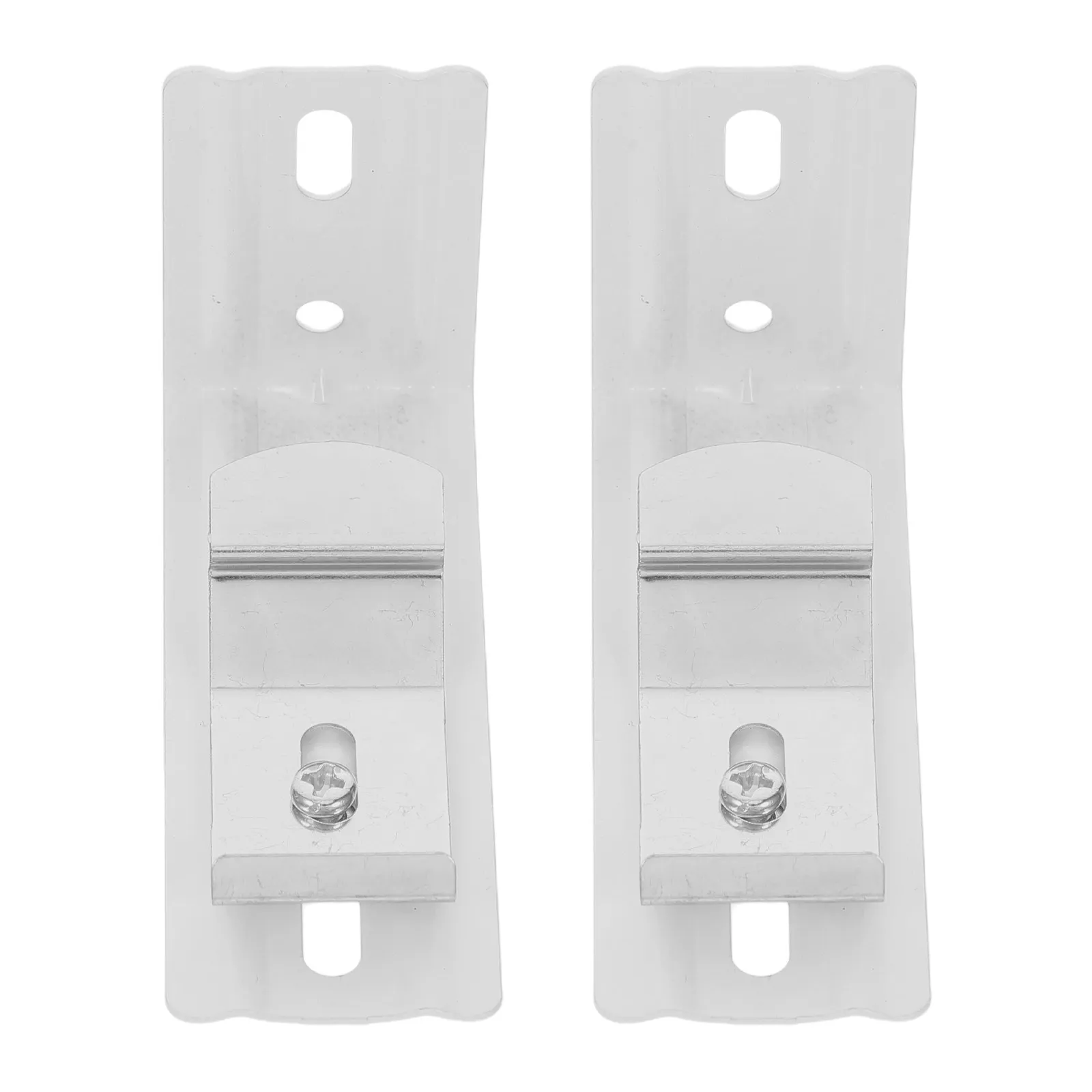 

2Pcs Vertical Blind Bracket Clips Strong Iron Vertical Blind Replacement Parts Outside Mount Brackets Headrail Width 38Mm Window
