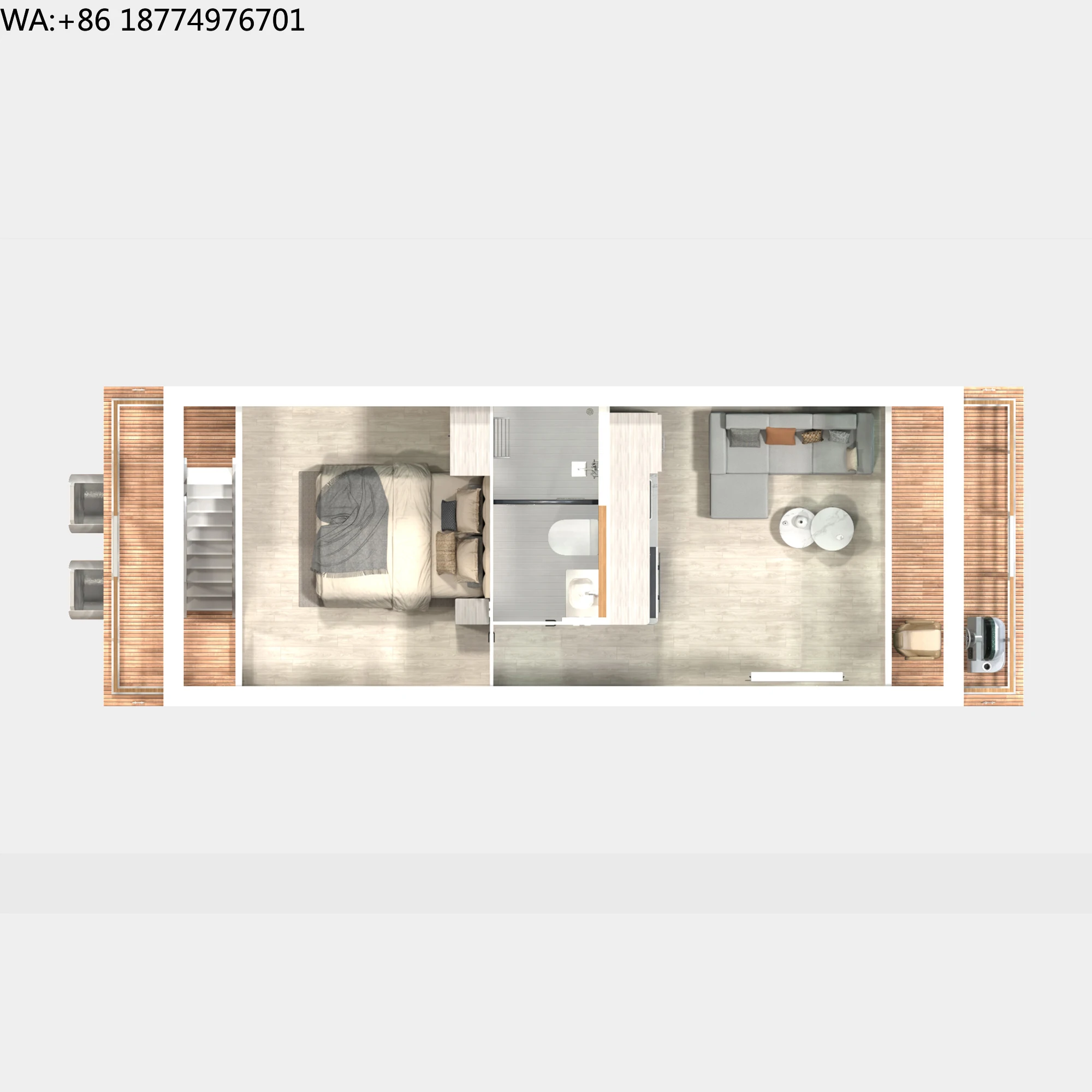 Casas Flotantes Allhouse HB-1150 con Fachadas de Cristal, Piscinas Infinitas Privadas y Salas de Descanso en la Azotea para Cabines Flotantes en la Orilla del Mar, Novedad