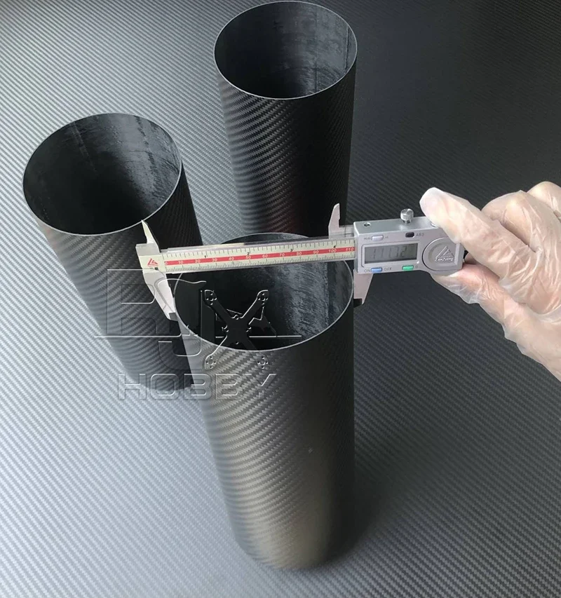 RJX 100mm 150mm 180mm 200mm 250mm 300mm 400mm Carbone Tubing Large Diameter Carbon Fiber Tube