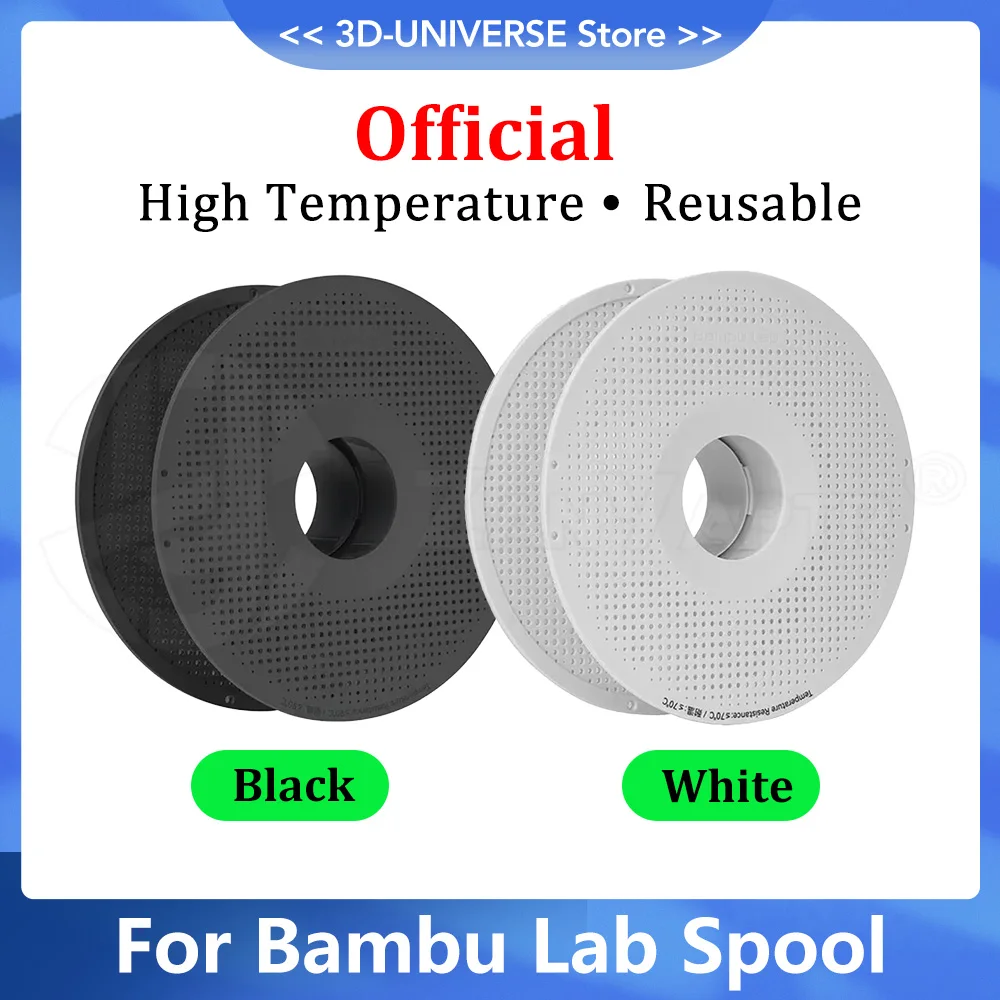 For Bambu Lab 3D Printer High Temperature Material Rack Reusable Spool Filament Compatibility Reusable Spool AMS Filament Refill