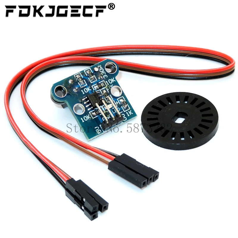 HC-020K Double Speed Measuring Sensor Module with Photoelectric Encoders Kit top For arduino