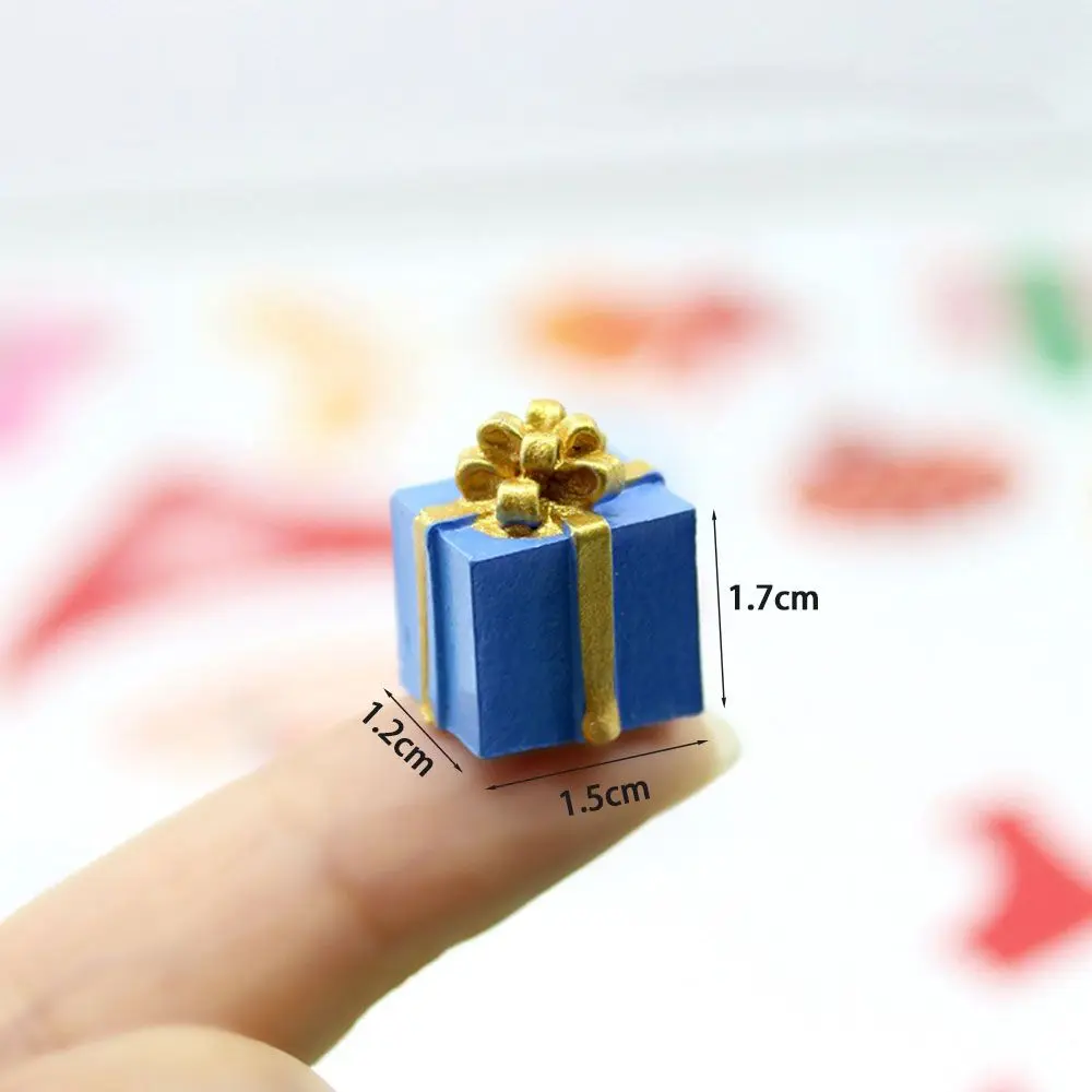 10PCS Toys Simulation Decoration Accessories Miniature Resin Jewelry Christmas Gift Box 1/12 Scale