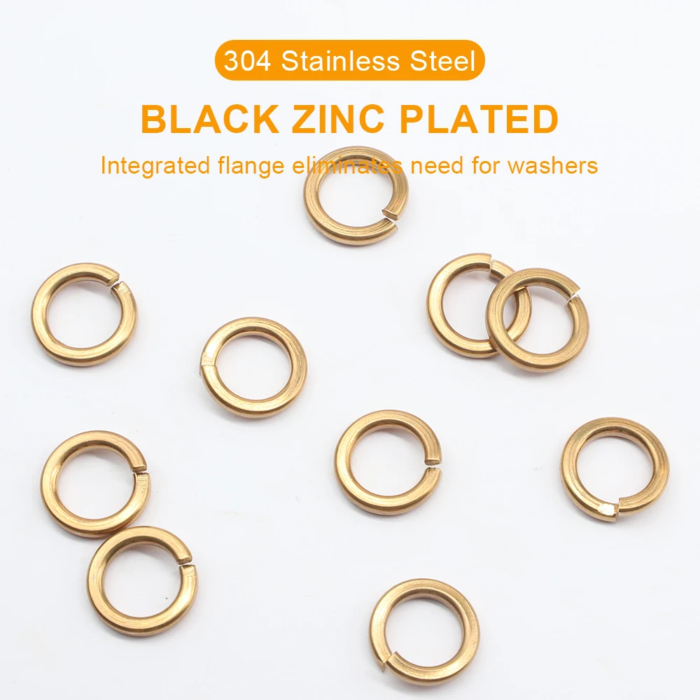 M2 M2.5 M3 M4 M5 M6 M8 M10 Spring Lock Washer Copper Spring Split Lock Gasket DIN127