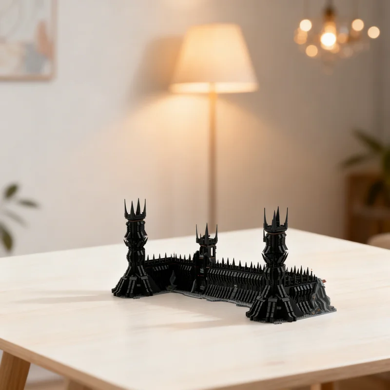 

6339 деталей MOC: Модель «Черные Ворота» из «Властелин колец», конструктор, игрушка, подарок, креативный коллекционный предмет для демонстрации, премиум-класс, для взрослых