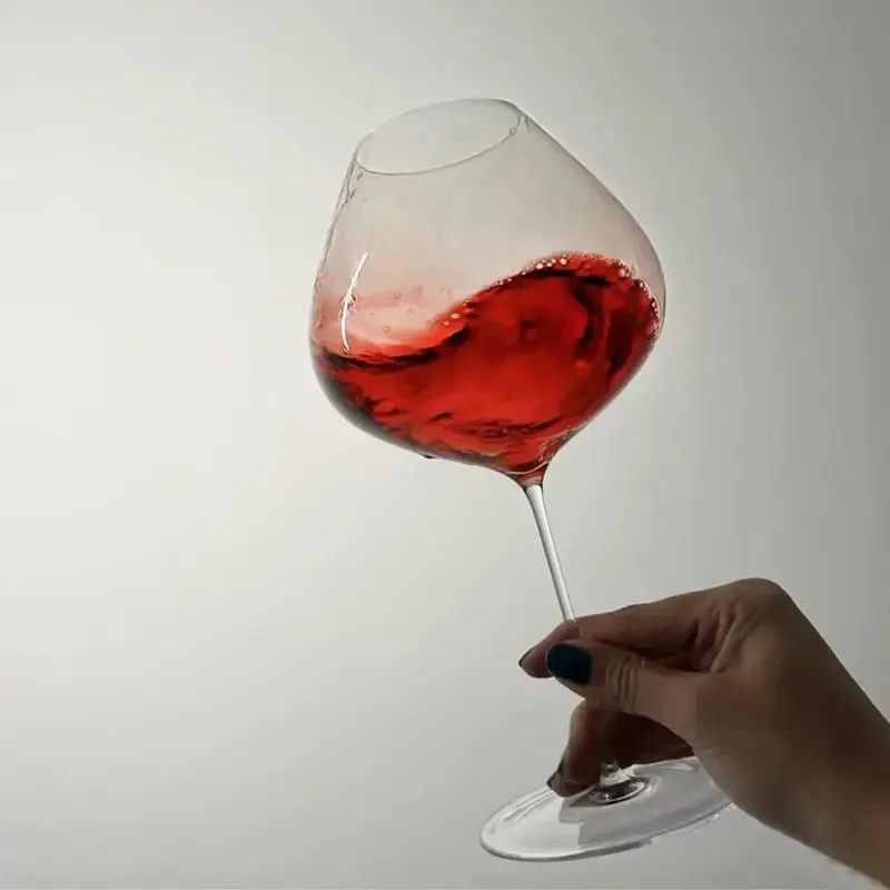 France Sydonios Style Upscale Burgundy Cup Crystal Handmade Extremely Thin Wine Glass Aroma Enlarge Goblet