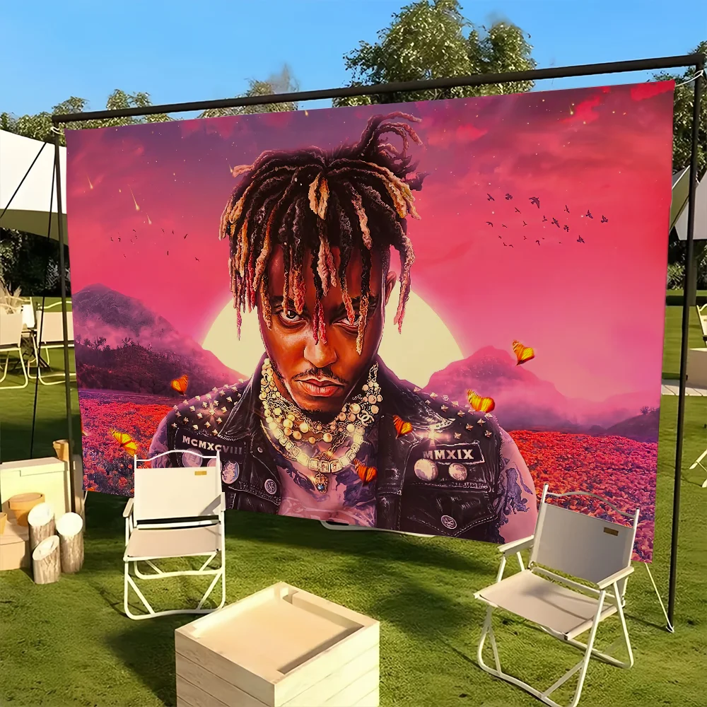 American rapper J-Juice WRLD flag For Picnic Party Camping Banner Outdoor Atmosphere Cloth