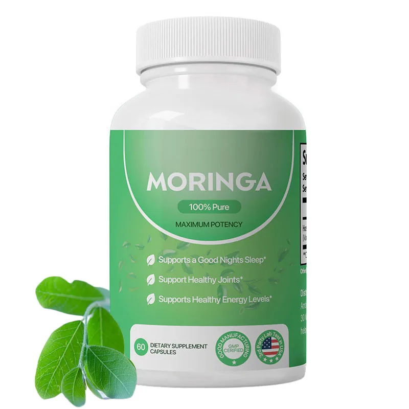 

Moringa Capsules Immune Support & Vitamins 60pcs Dietary Supplement Capsules