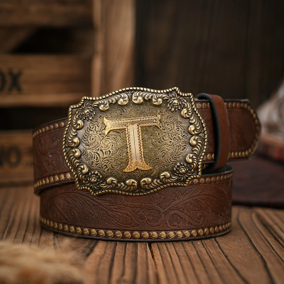 1 Stück Western-Cowboy-Gürtel - Geeignet für Männer und Frauen. Western-Gürtel mit PU-Prägung und Schnalle. Einzigartiges und Retro-Design – Detail 16