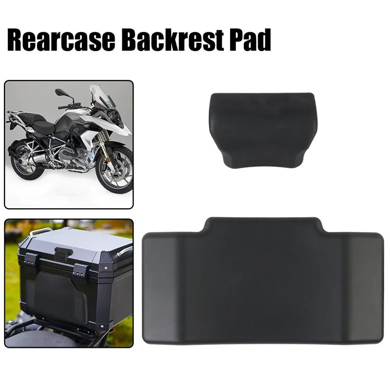 

Universal Motorcycle Trunk Passenger Backrest Back Pad PU Sponge Shockproof Moto Rear Tail Box Luggage Backrest Cushion Black