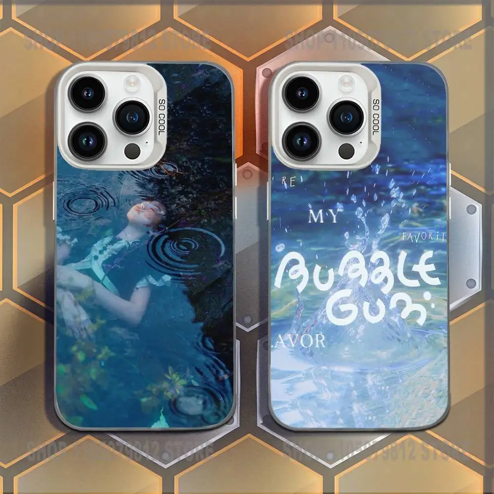 

B-BUBBLE GUM Phone Case For iPhone 16,15,14,13,12,11,Mini,Pro,E,MAX White Candy Matte Shockproof Cover
