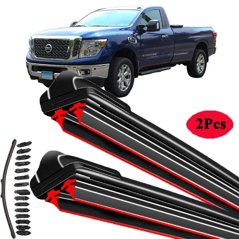 For Nissan Titan Pick Up A60 A61 2003-2024 Car Windshield Wiper Blade Front Windscreen Brushes Washer Accessories Cleaning Parts
