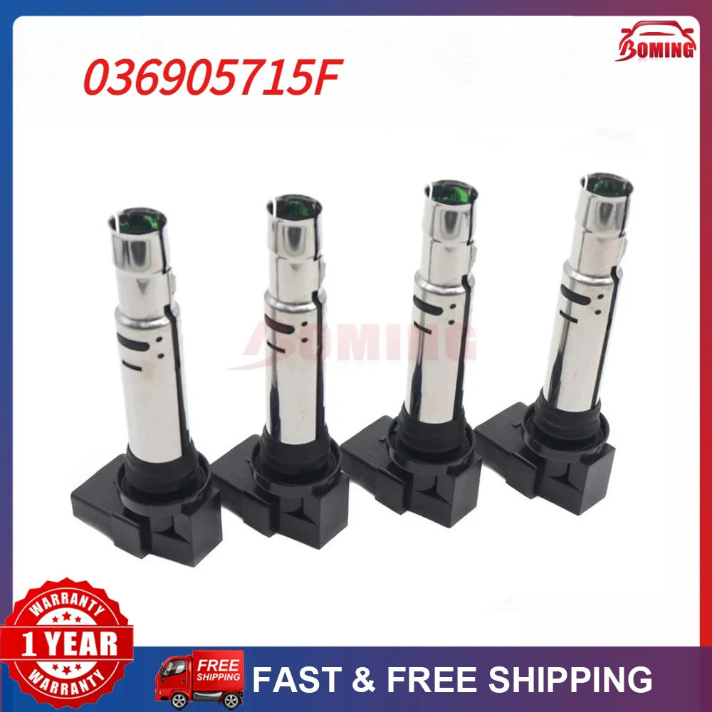 Zündspule passend für Volkswagen BEETLE CADDY CC EOS GOLF LUPO TOURAN PLUS BORA POLO SCIROCCO 036905715F 036905715A