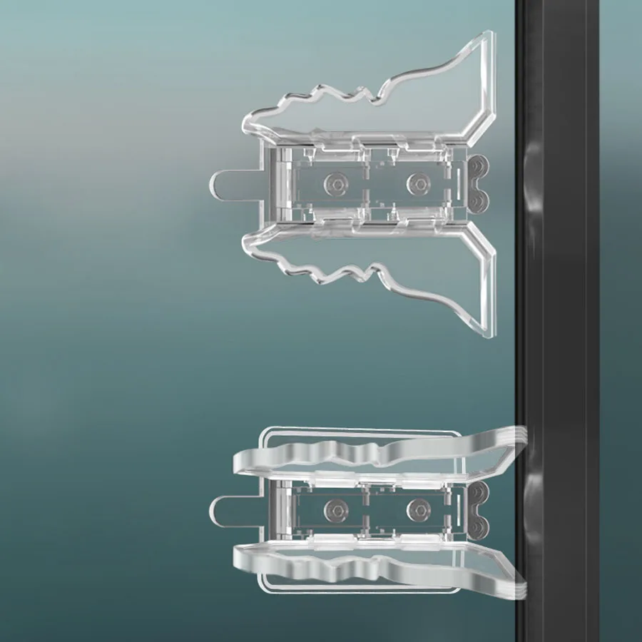 

1pcs Transparent Butterfly Sliding Window Limit Lock Punch-free Pasted Door Window Safety Locks Buckle Baby Safety Protection