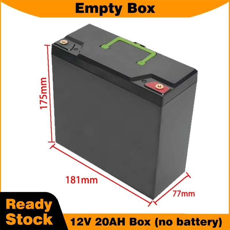 Empty Battrey Box with Handle for 12V 20AH Pack DIY 32650 21700 18650 Pack LiFePO4 Plastic Storage Box Color with Brass M5