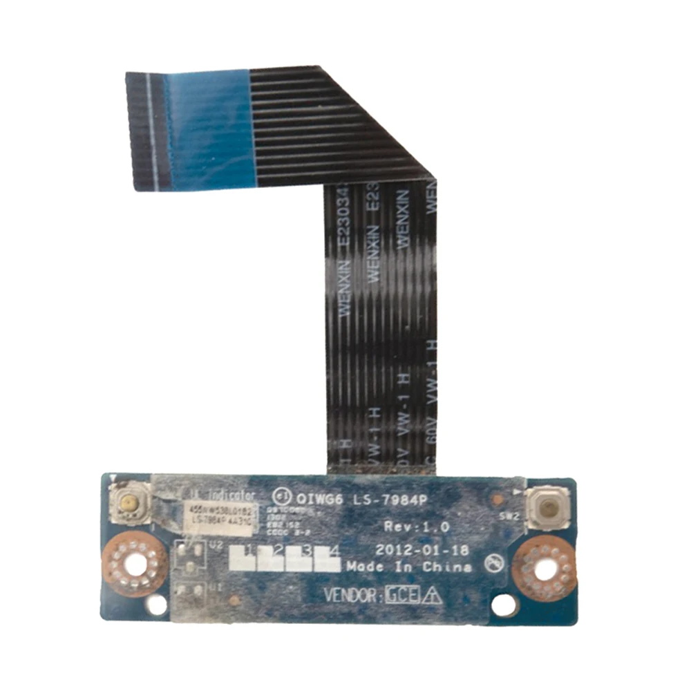 Original For Lenovo Ideapad G580 G585 Mouse Button Touchpad Button Board With Cable LS-7984P