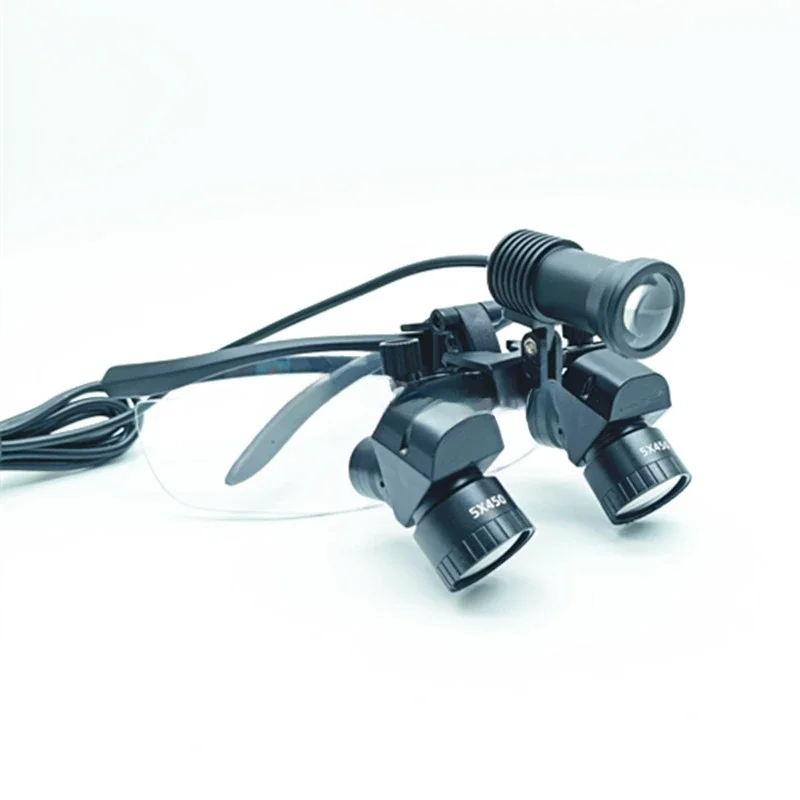 5.0x Magnification Keplerian Style 420mm Working Distance Binocular Dental Loupes Surgical