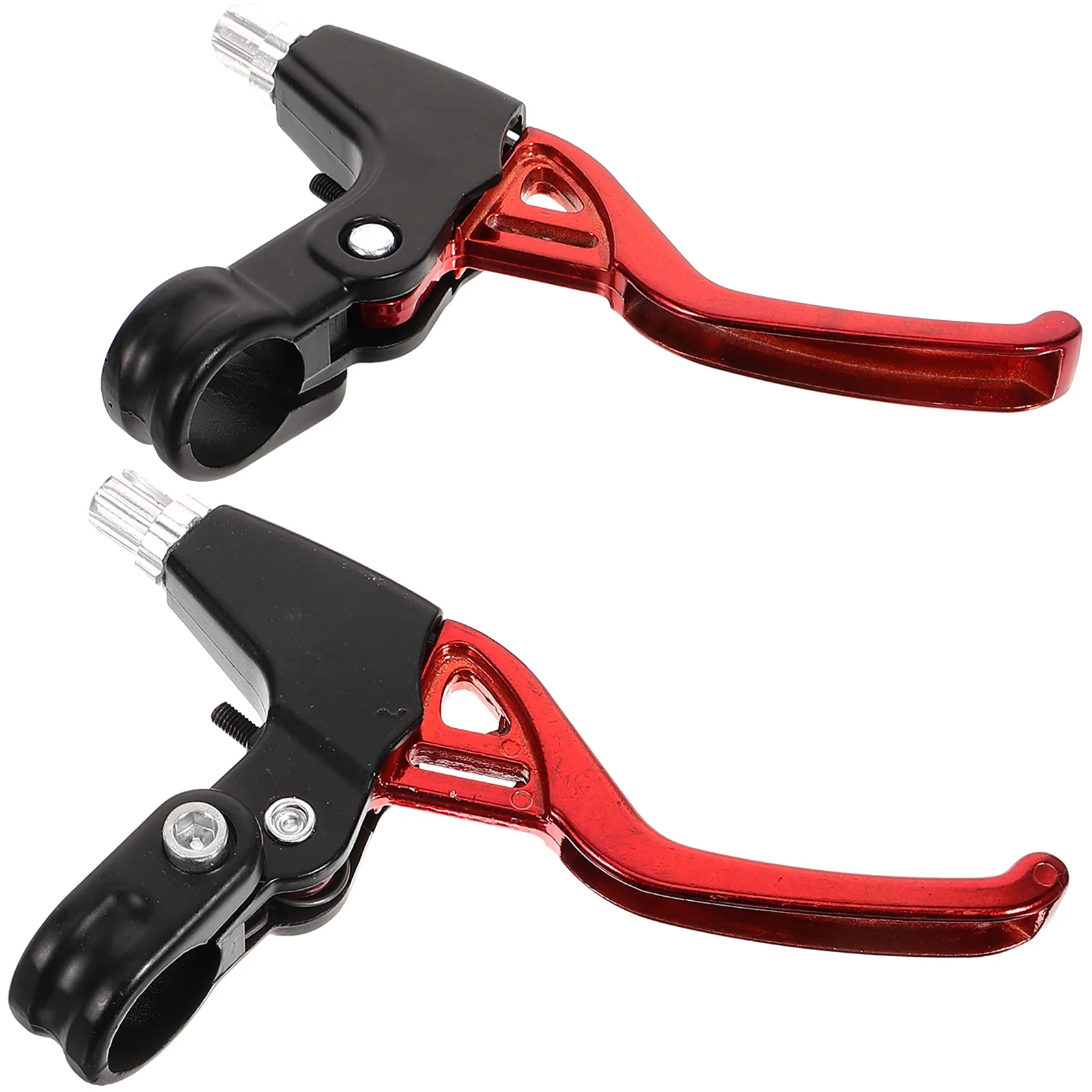 

2pcs Red Aluminum Alloy Bike Brake Levers Lightweight Compact Essential Cycling Parts for Mountain Bikes Gifts