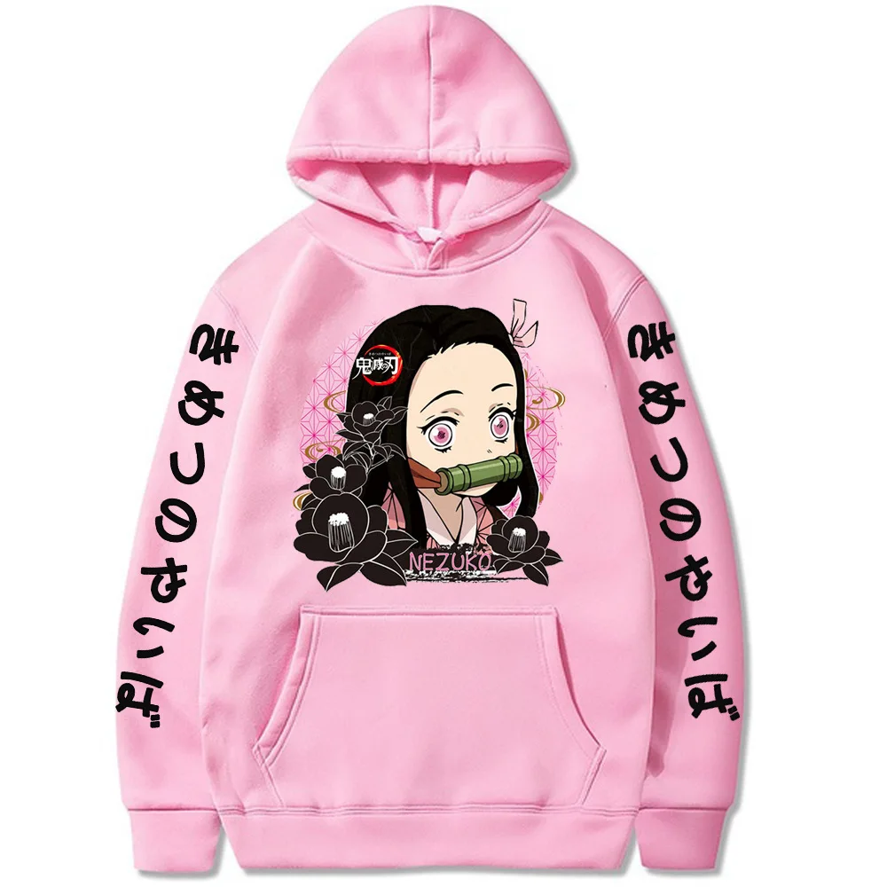 Demon Slayer Character Impressions Fashion Sports Street Style Women's Clothing Casual Hoodies Anime