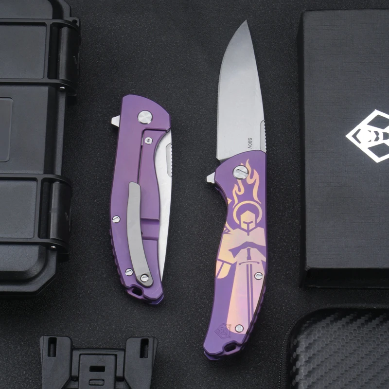 CPM ultra-high wear-resistant corrosion-resistant folding knife exquisite multi-functional portable knife