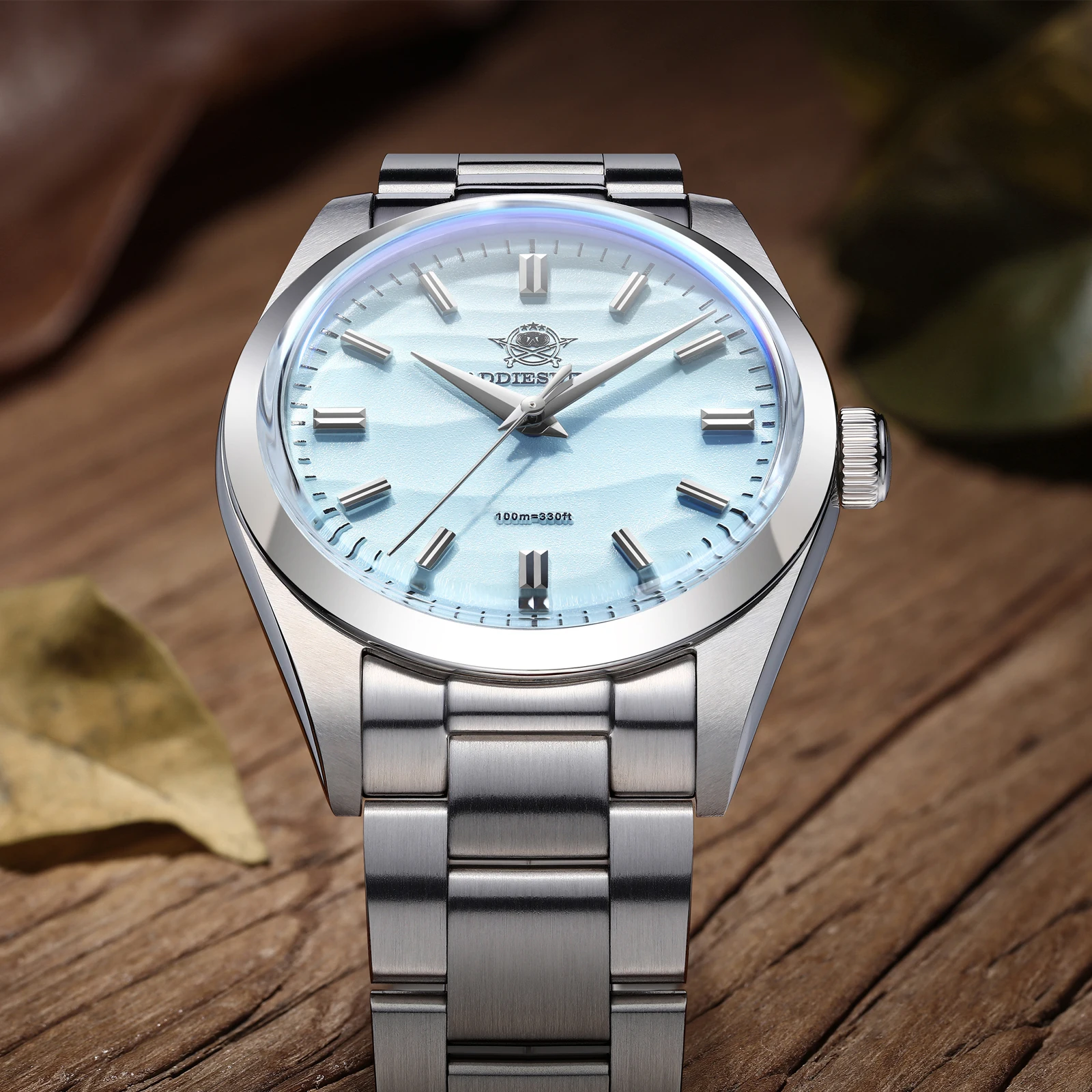 

ADDIESDIVE AD2030 Mens Watch 36mm Stainless Steel Reloj Hombrel Dive Quartz Watch Bubble Pot Cover Glass WristWatch Montre Homme