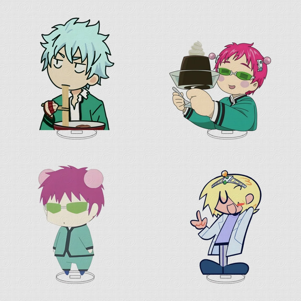 

10CM Charm Anime Saiki Kusuo Acrylic Stand Model Cosplay Characters Ornament Accessories Goods Collection Christmas Gifts
