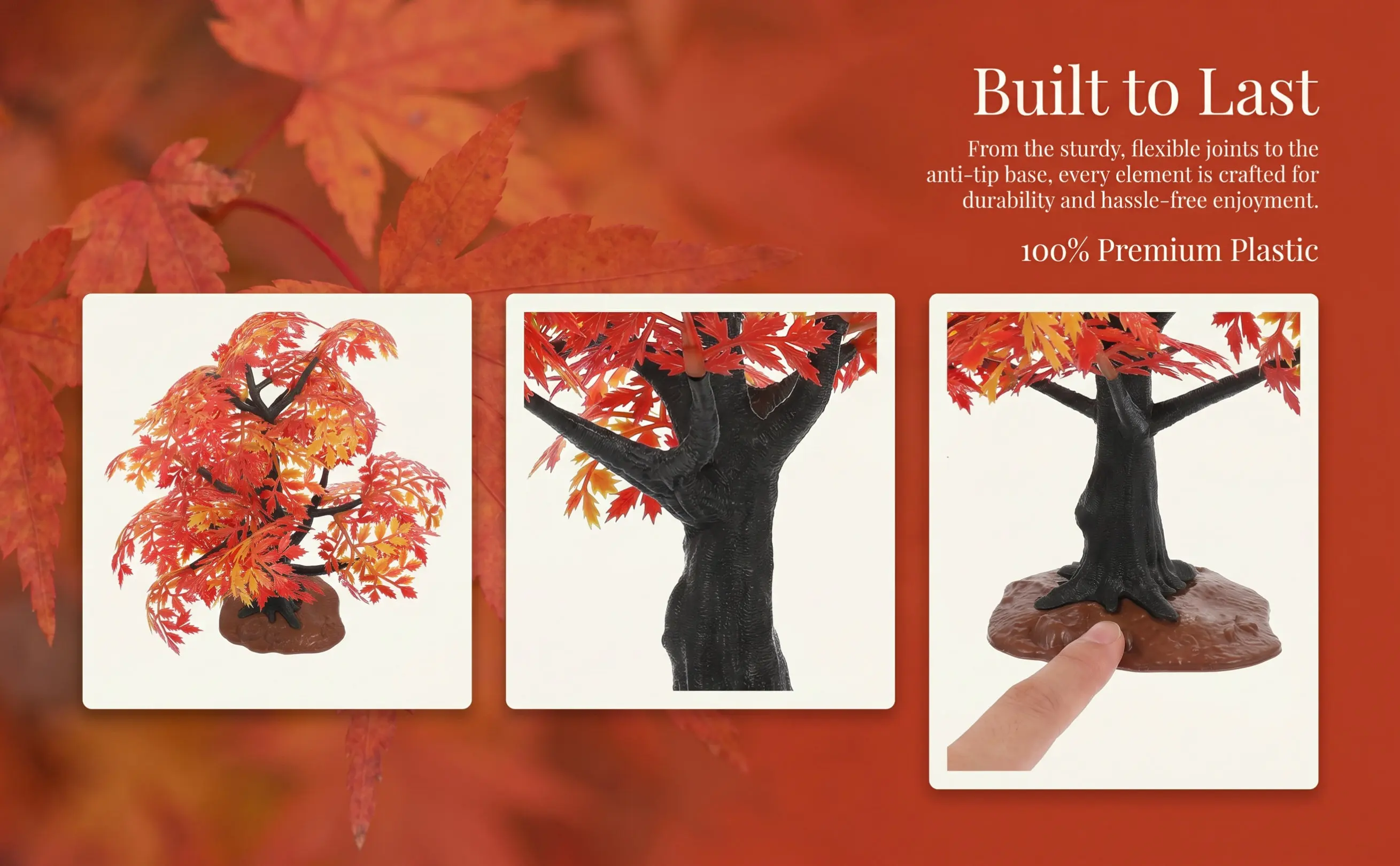 Maple Leaf Decoration Creative Tree Shaped Ornament Sand Table Micro Landscape DIY Garden Decor Maple Tree Ornament