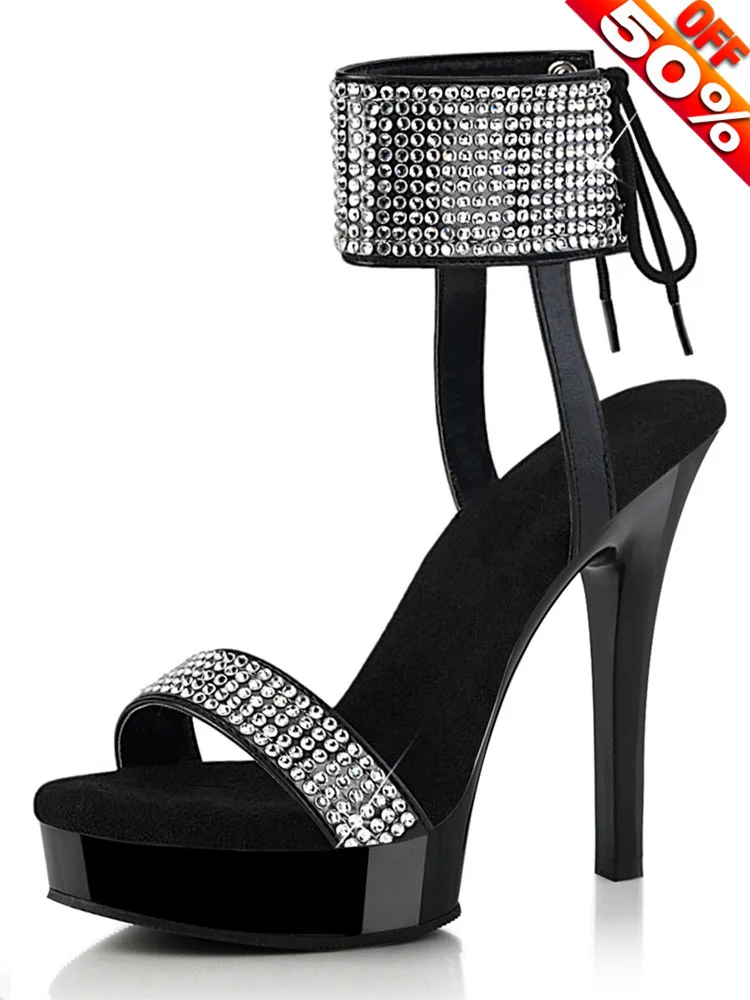 

Club 13cm Strip High Heels Exotic Dancer Rhinestone Nightclub Gothic 8inches Stripper Pole Dance Fashion Sexy Fetish Full Dress