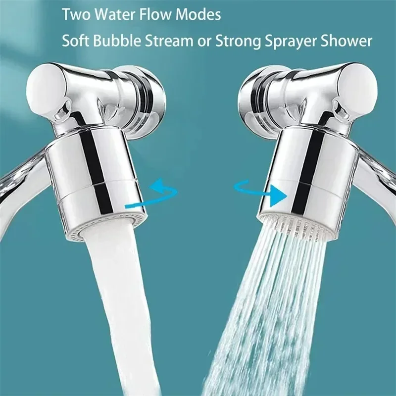 Rotatable Multifunctional Extension Faucet Aerator Kitchen Sink Faucet Extender Adapter Bathroom Tap Swivel Robotic Arm Sink Fit