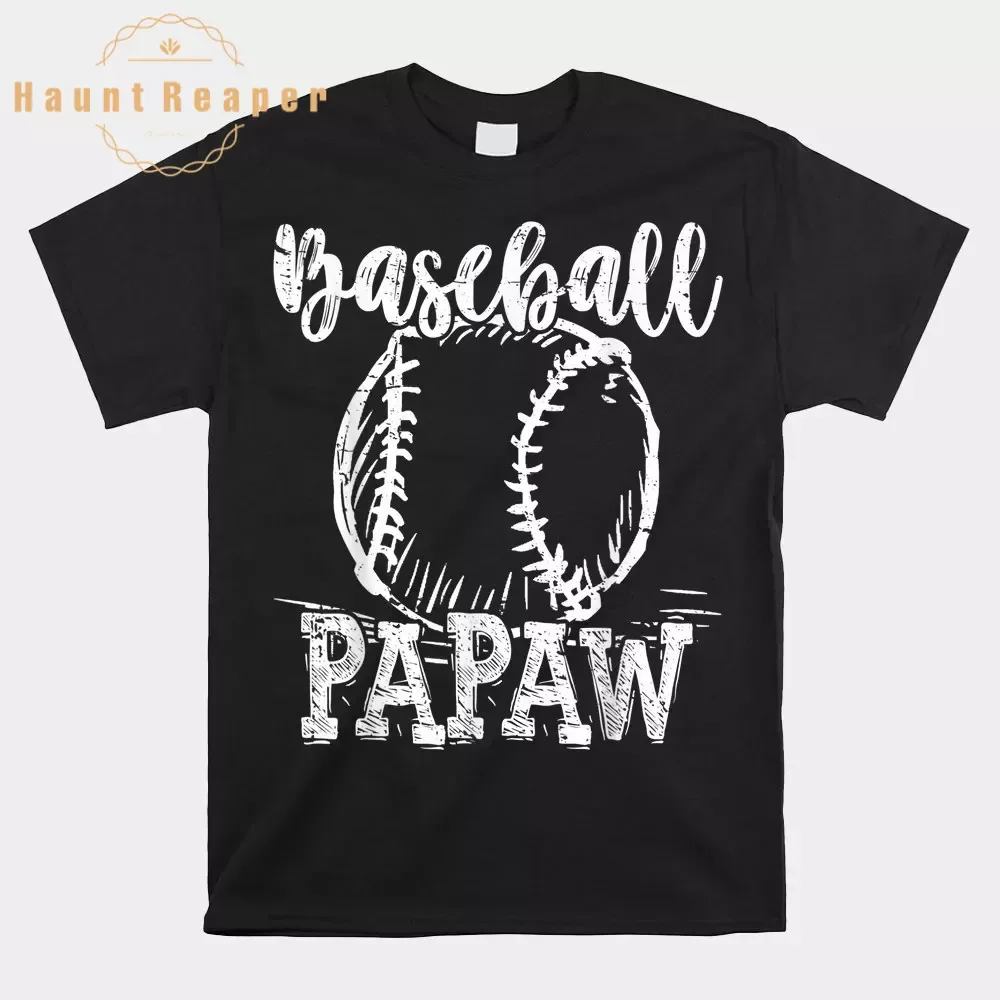 Haunt Reaper Men T Shirt Baseball Papaw Love Baseball Shirt Camisas Hombre For Men Cotton Tops Tees