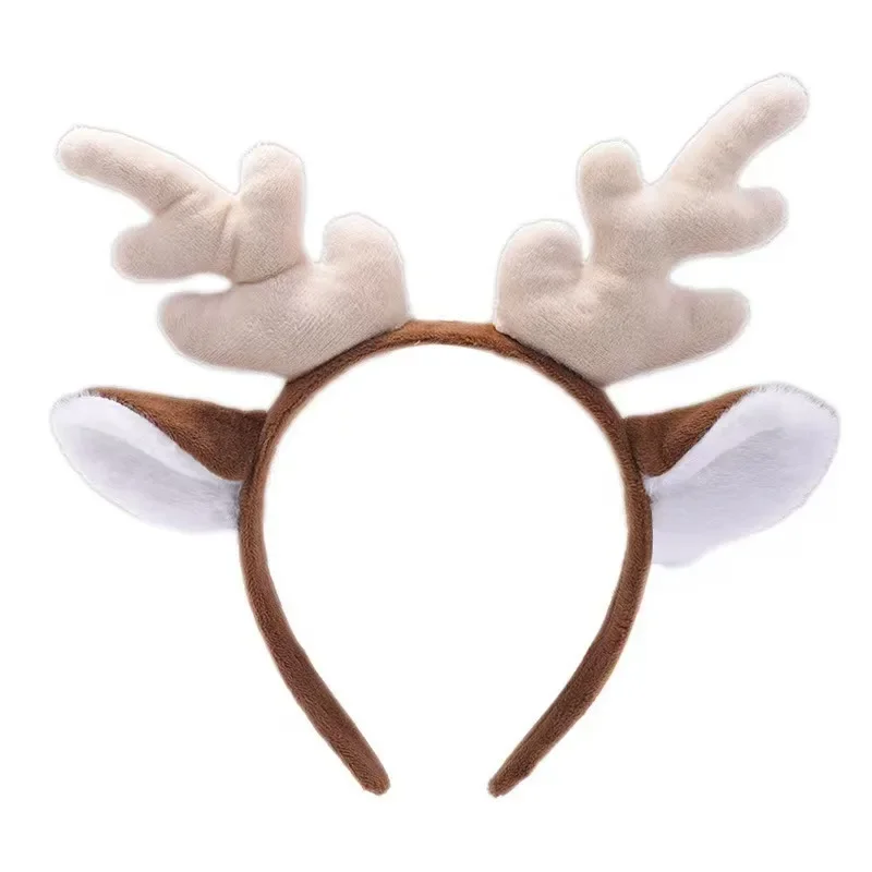 1 Piece of Christmas Plush Headband, Festive Atmosphere, Christmas Party, Winter Street Style, Cute and Eye-catching