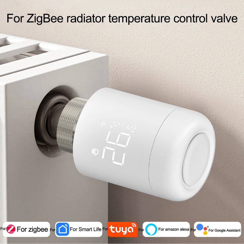 

Умный термостат радиатора Zigbees для Tuya Smart, программируемый термостат отопления, совместимый с Alexas и Googleles Home