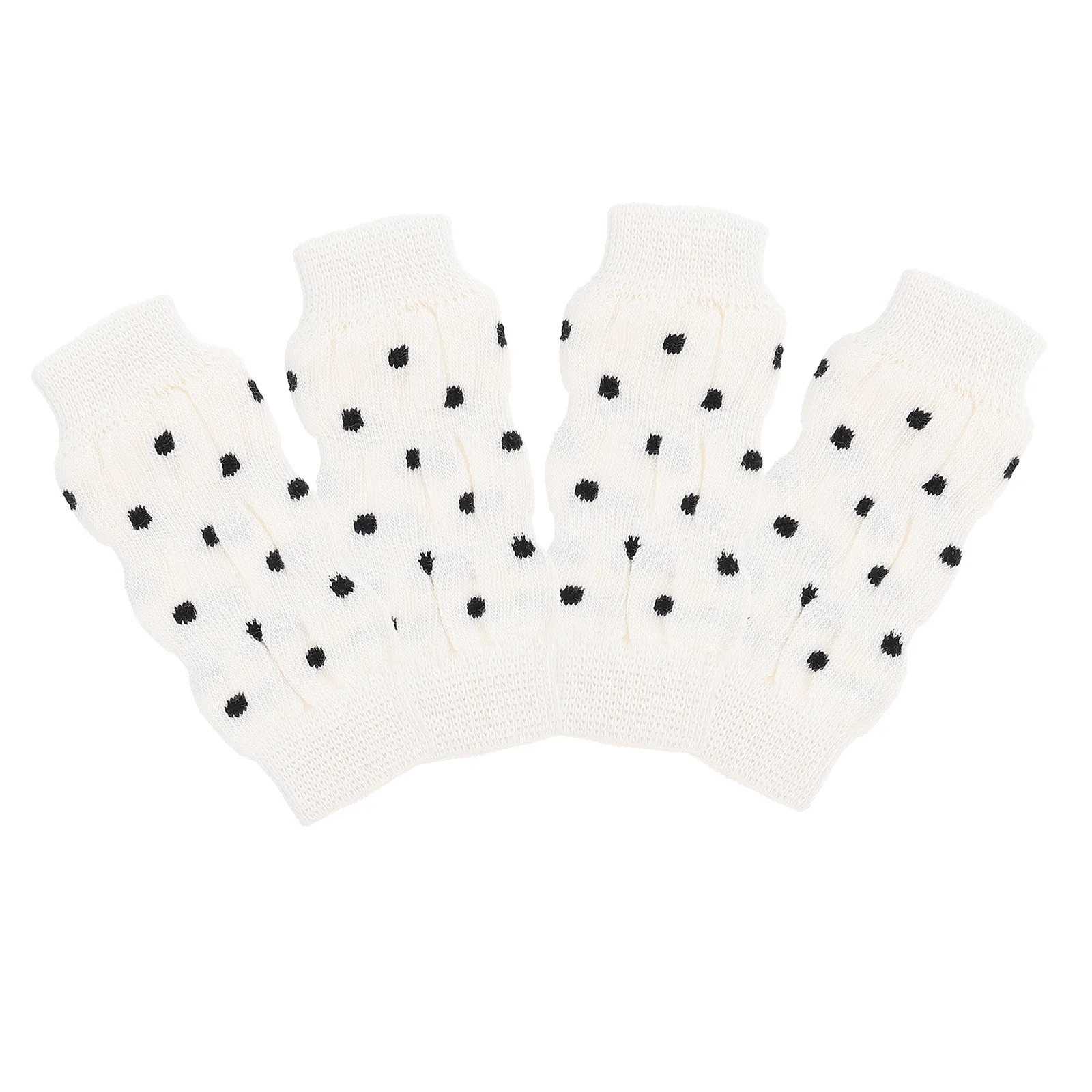 

4pcs Anti-Slip Pet Socks Lovely Pattern Dog Leg Warmers For Winter Snow Cold Protection Breathable Skin-Friendly Wear-Resistant