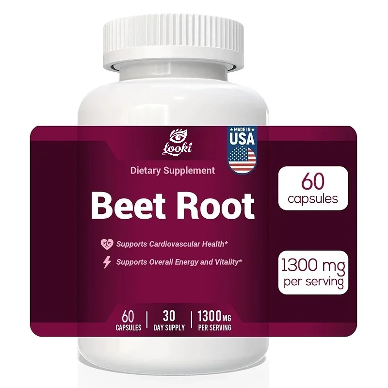 1300 Milligrams of Pure Sweet Vegetable Root Powder, Circulating Support Supplement, Non GMO, Gluten Free, 60 Vegetable Capsules