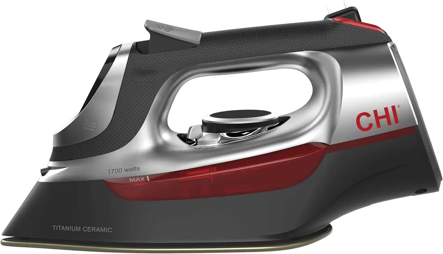 

Professional Steam Iron with Retractable Cord, 1700W Power, Auto Shutoff & Titanium Ceramic Soleplate