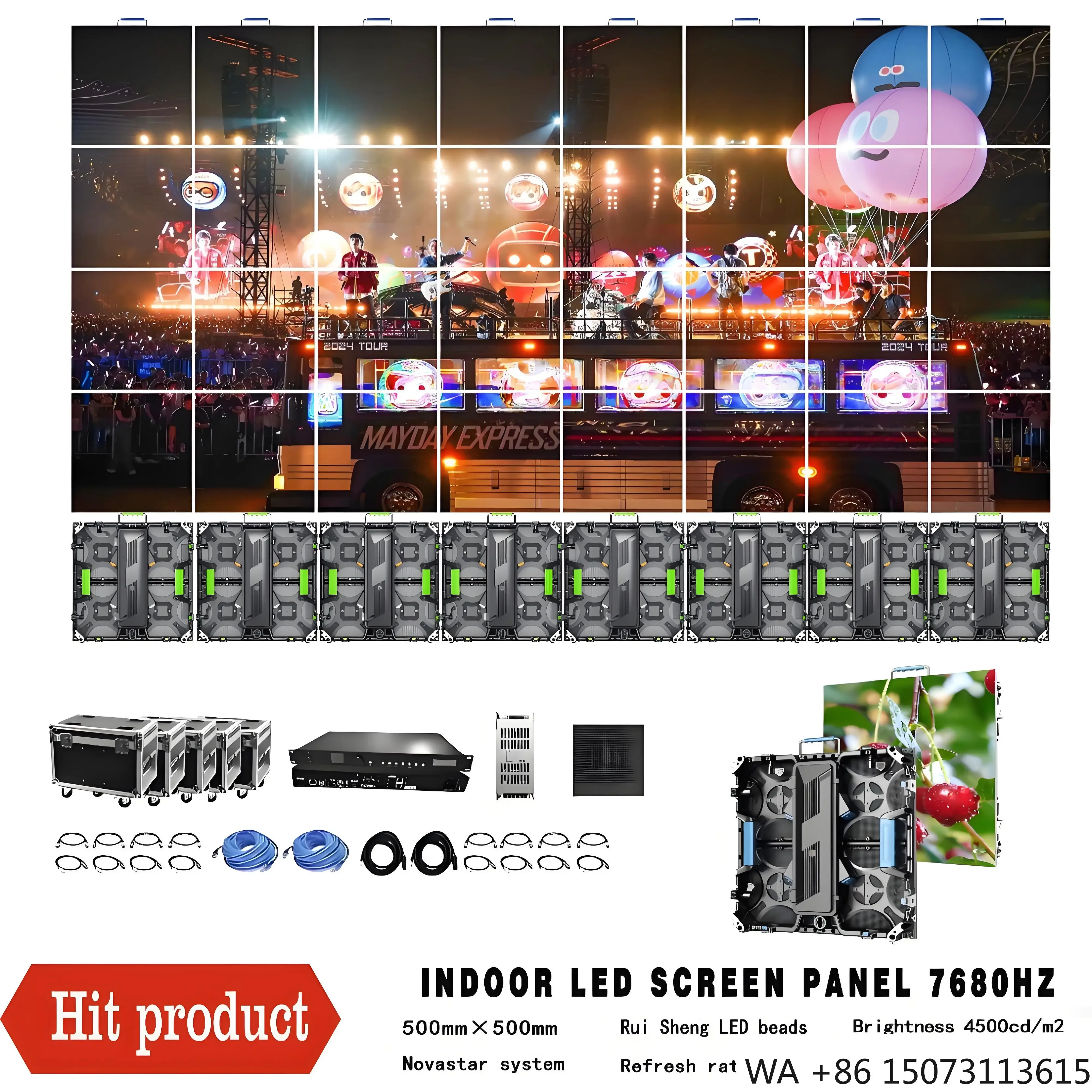 

Indoor P2.604 LED Display Durable Rental Screen for Stage Setup & Event Backdrops