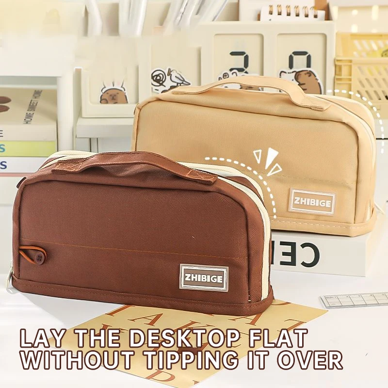 مقلمة ذات سعة كبيرة، حقيبة أقلام رصاص لطيفة، أدوات تخزين القلم، مستلزمات العودة إلى المدرسة، حقائب مستحضرات التجميل للفتيات والأطفال